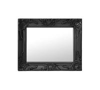 vidaXL Miroir mural style baroque rectangulaire 50x40 cm Noir