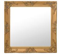 Miroir Mural Style Baroque 50x60 cm Noir Suspendu Dressing Garde-robe vidaXL