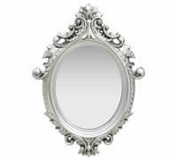 Miroir Mural Style Château Blanc Suspendu Garde-robe Chambre Maison vidaXL