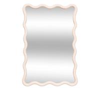 Miroir mural vague JUDY - 60 x 38 cm - Beige