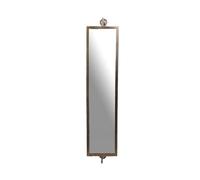 Miroir mural vintage 40x21x106 cm en fonte d'aluminium doré