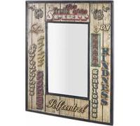 Miroir Mural Vintage "Loanne" 70cm Naturel Naturel G