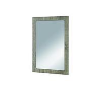 Miroir murale en MDF Coloris Chêne truffe, Dim : L40 x P2 x H60 --