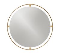 Audo Copenhagen Miroir Nimbus polished brass. ø 110