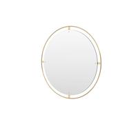 Audo Copenhagen Miroir Nimbus polished brass. ø 110