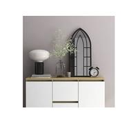 vidaXL Miroir 70x30 cm Noir en fer pour intérieur