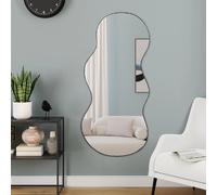Miroir organique contour noir 45 x 100 cm