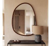 Miroir organique en bois de pin, 85x110 cm 85x110x2cm Marron