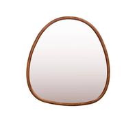 Miroir organique en bois de sapin 75cm couleur noyer CHARLIE L 75 x l 70 x E 3cm