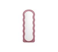Miroir organique en velours - L. 65 x H. 170 cm - Rose - AYANI