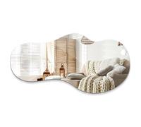 Miroir organique Miroir minimaliste, décoration Miroir forme libre sans Cadre pour Salle de Bain Chambre Entrée 57x80 DecorTapis