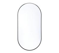 Miroir ovale 60x120 cm avec cadre en aluminium noir B-Way (ZBWOV12060C)