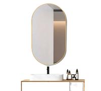 Miroir ovale doré 50×80cm