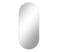 Miroir ovale 35x80 cm en acier noir G