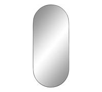 Miroir ovale en acier House Nordic Jersey Noir 35x80x0,5 cm