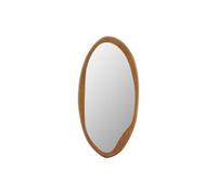 Vente-unique - Miroir Ovale en Bois d'hévéa - L. 50 x H. 100 cm - Naturel - Fujian