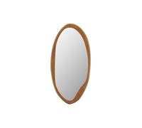 Miroir ovale en bois d'hévéa - L. 50 x H. 100 cm - Naturel - FUJIAN