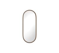 Miroir ovale en bois d'hévéa - L. 50 x H. 120 cm - Naturel - SHAXI
