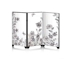 Miroir Paravent Pliable Art Design Chinois pour Placement de Table en Acrylique et Support (C)