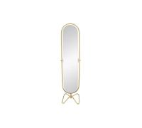 Miroir pivotant sur pied en métal - L. 45 x H. 171 cm - Doré - ASATU