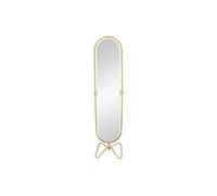 Vente-unique - Miroir pivotant sur Pied en métal - L. 45 x H. 171 cm - Doré - ASATU