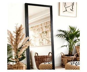 Miroir plein pied cadre noir