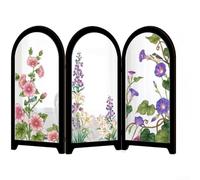 Miroir pliable en acrylique de style chinois, décoration de table créative 3D avec motifs orientaux, décoration de maison pliable pour étagère et bureau, accent culturel élégant (B)