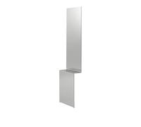Muuto Miroir mural Pleat Acier poli. 227x57 cm