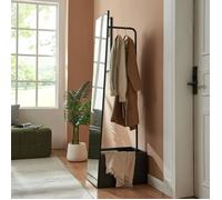 Miroir porte-manteau Saden 165 x 40 x 51 cm noir