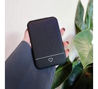Miroir repliable à imprimé cœur graphiqueVerre