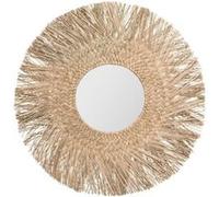 Atmosphera – Miroir « Ael » – Roseau D80 cm – Beige