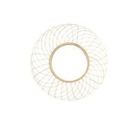 AltoBuy Miroir Rond Déco Rosace en Bambou Ø90cm