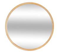 Miroir rond en bois - Diam 55 cm - Marron