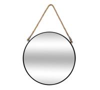 Miroir ""Corde"" noir D55cm - Atmosphera Créateur d'intérieur