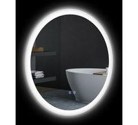 kleankin Miroir Rond LED Salle de Bain Ø60cm Éclairage 3 Couleurs Tactile 29W Gris Aosom France