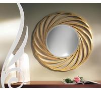 Miroir rond miroir suspendu bois moderne miroir mural meubles miroir design 90x90