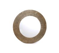 Miroir rond mural design Alphi - Diam. 88 cm - Doré