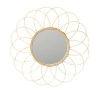 Miroir Rosace en rotin - Diam 56 cm