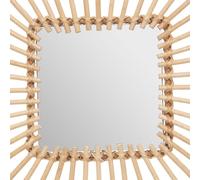 Miroir rotin carré 40x40