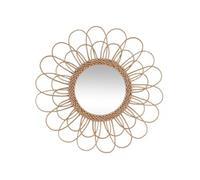 Miroir ""Fleur"" rotin D56cm - Atmosphera Créateur d'intérieur