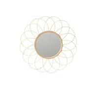 Miroir Rotin Rosace Ø56 cm - BERNOR -