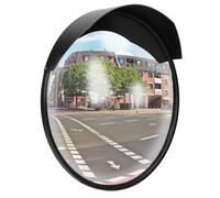 Miroir Routier - ECD GERMANY - Ø 30 cm - Noir - Plastique PC - Angle de Vision 130-160°