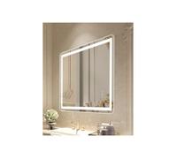 Miroir Salle de Bain LED 70x100 cm, Mémoire Antibuée, Intensité Variable 3 Couleurs