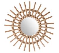 Atmosphera - Miroir Soleil - rotin - D30 cm