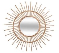Miroir ""Soleil"" rotin D76cm - Atmosphera Créateur d'intérieur