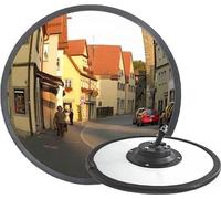 Miroir sphérique de signalisation - Réflecteur pour lignes aériennes - Miroir de sécurité routière - Miroir radial