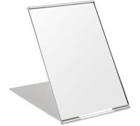 Miroir Super HD 15×10 cm avec support pliable, ultra fin et durable, portable pour voyage ou usage sur table .