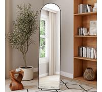IDMARKET Miroir sur pied contour noir 160 x 40 cm