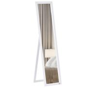Miroir sur pied - Double fonction: sur pied ou mural - Vue complète de la tête aux pieds - Cadre MDF robuste