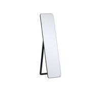 HOMCOM Grand Miroir Pleine Longueur Rectangulaire 37x160 cm Aspect Noir | Miroir Sur Pied Ou Mural, pour Chambre à Coucher, Salon, Dressing, Bois